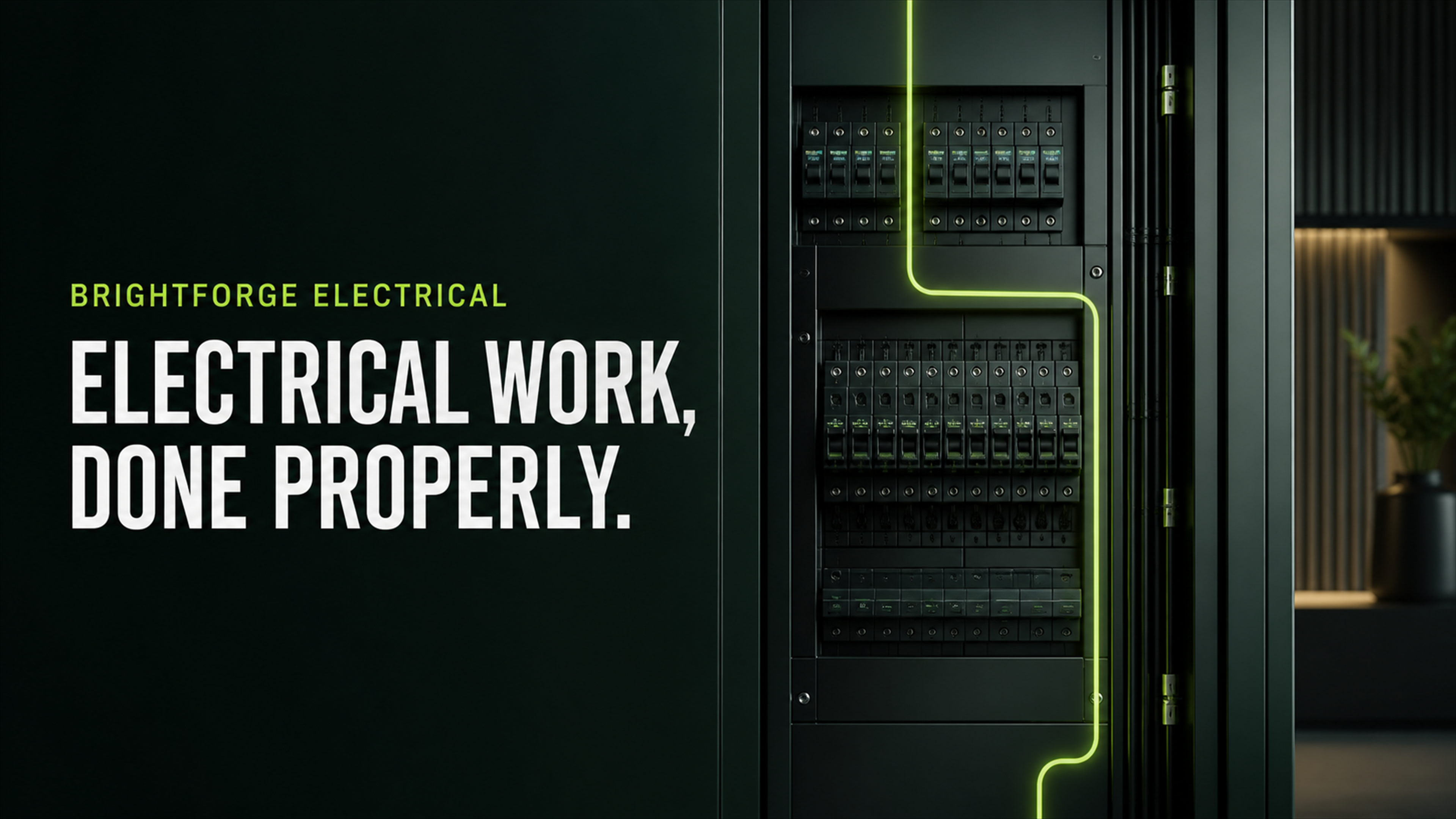 Brightforge Electrical Professional package website preview