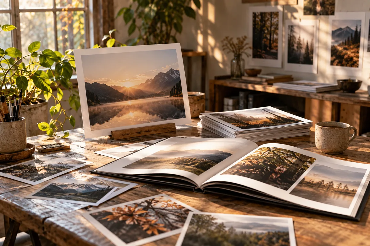 AI-generated realistic art & digital goods collection for Afterglow Editions