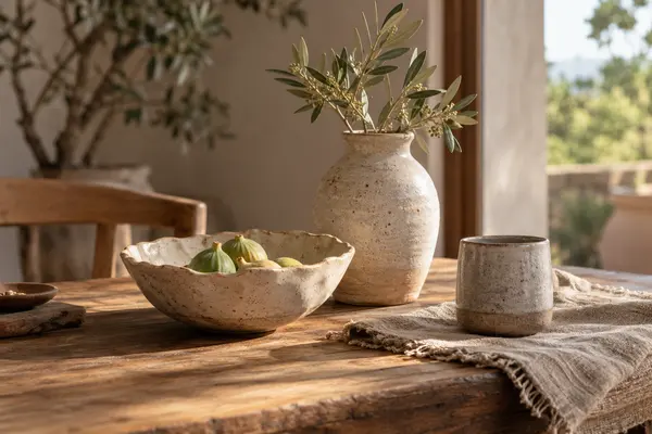 AI-generated realistic home & living scene for Clay Ritual