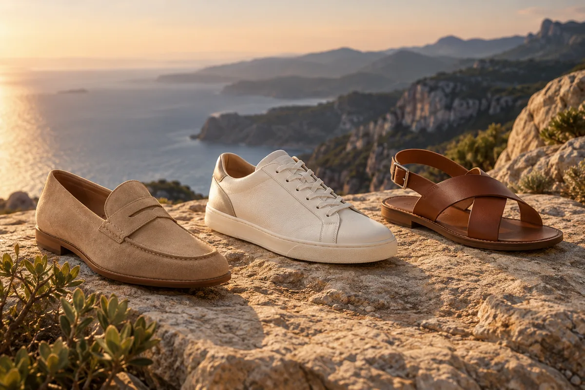 AI-generated realistic fashion collection for Dune Footwear
