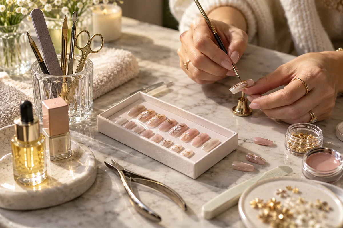 AI-generated realistic beauty collection for Muse Nails