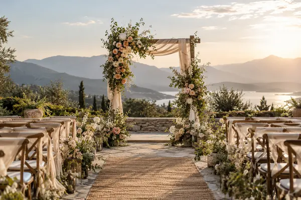 AI-generated realistic events & experiences scene for Wildflower Vows